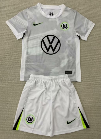 2526 Wolfsburg away kids kit